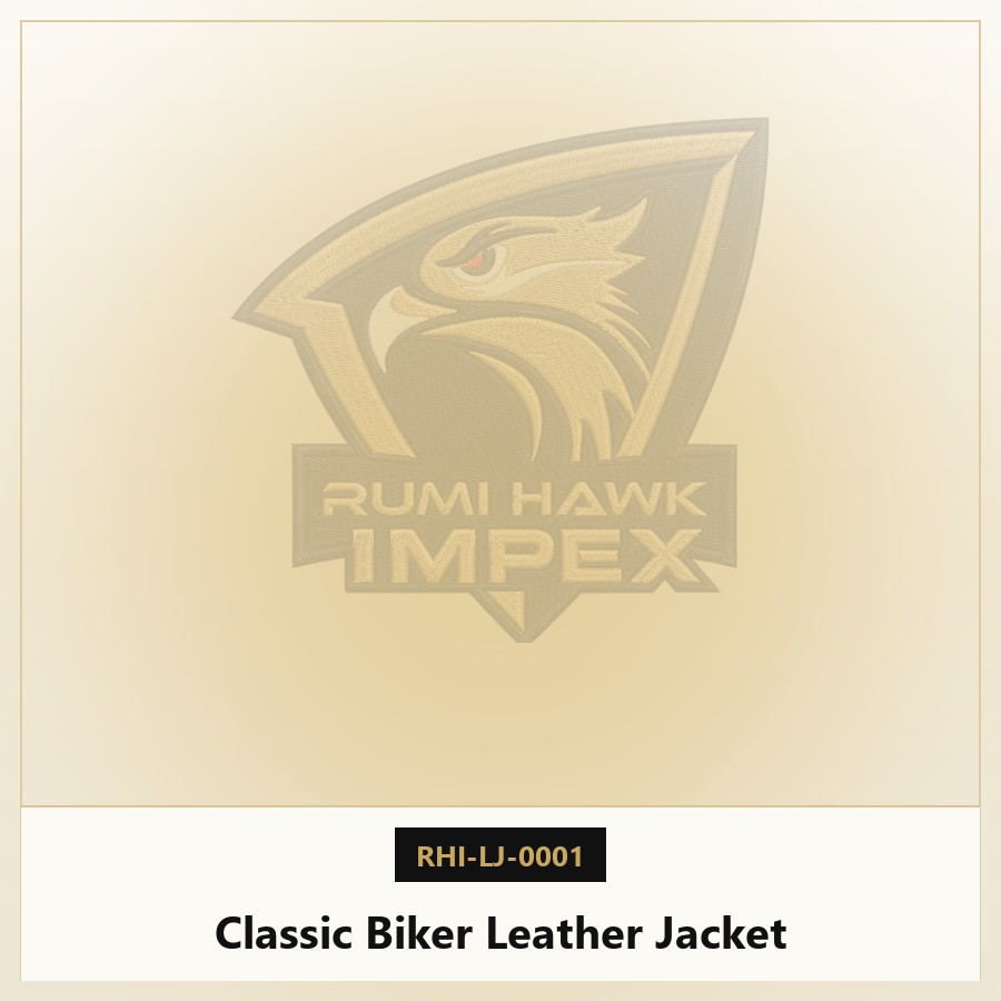 Classic Biker Leather Jacket