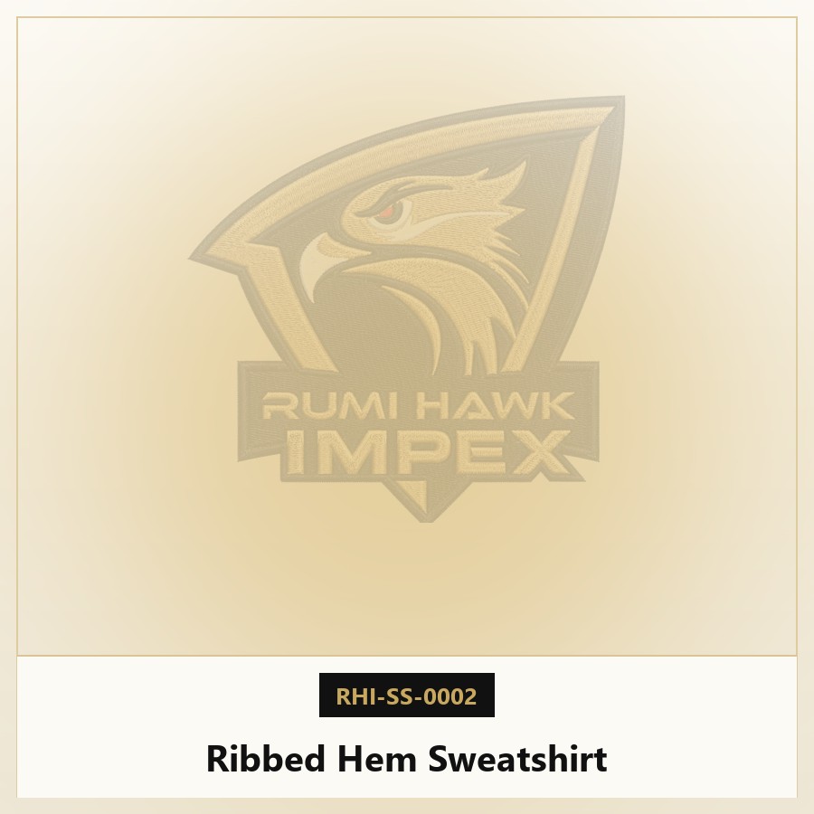 Ribbed Hem Sweatshirt